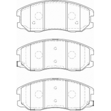 FD7577A NECTO Комплект тормозных колодок, дисковый тормоз