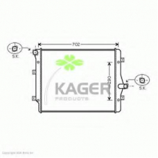 31-1228 KAGER Радиатор, охлаждение двигателя