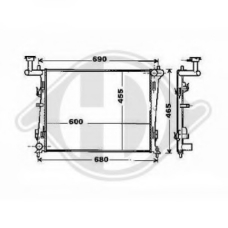 8655302 DIEDERICHS Радиатор, охлаждение двигателя