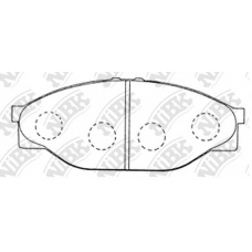 PN1227 NiBK Комплект тормозных колодок, дисковый тормоз