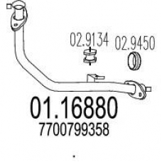 01.16880 MTS Труба выхлопного газа