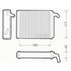 DRR09041 DENSO Теплообменник, отопление салона