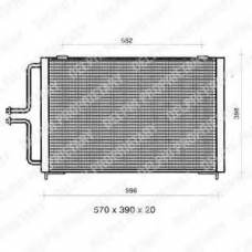 TSP0225362 DELPHI Конденсатор, кондиционер