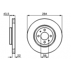 0 986 478 810 BOSCH Тормозной диск