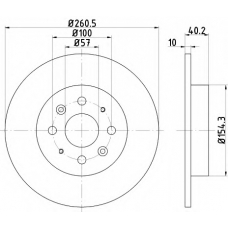 8DD 355 114-081 HELLA PAGID Тормозной диск