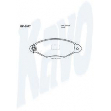 BP-6577 KAVO PARTS Комплект тормозных колодок, дисковый тормоз