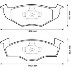 571923X BENDIX Комплект тормозных колодок, дисковый тормоз