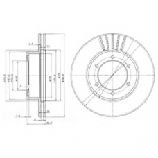 BG3423 DELPHI Тормозной диск