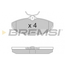 BP2934 BREMSI Комплект тормозных колодок, дисковый тормоз