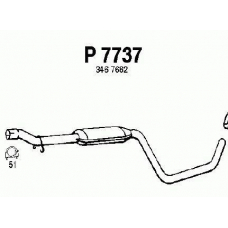 P7737 FENNO Средний глушитель выхлопных газов