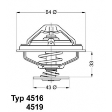 4516.85 WAHLER Термостат bmw m60, 70