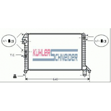 3300501 KUHLER SCHNEIDER Радиатор, охлаждение двигател