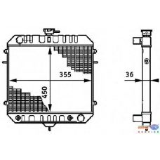 8MK 376 708-751 HELLA Радиатор, охлаждение двигател