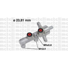 05-0712 METELLI Главный тормозной цилиндр