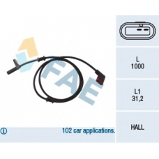 78037 FAE Датчик, частота вращения колеса