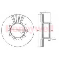 567400B BENDIX Тормозной диск