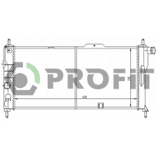 PR 5052A3 PROFIT Радиатор, охлаждение двигателя