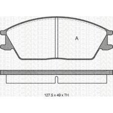 8110 40852 TRIDON Brake pads - front