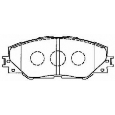 A1N129 AISIN Комплект тормозных колодок, дисковый тормоз