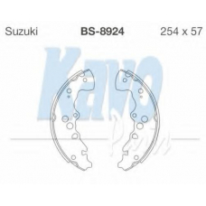 BS-8924 KAVO PARTS Комплект тормозных колодок