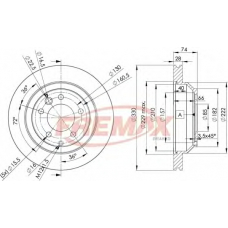 BD-3328 FREMAX Тормозной диск