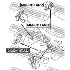 MM-CB1ARR FEBEST Подвеска, двигатель