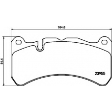 8DB 355 019-521 HELLA Комплект тормозных колодок, дисковый тормоз