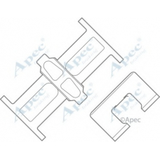 KIT598 APEC Комплектующие, тормозные колодки