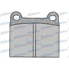 AC058135D AC Delco Комплект тормозных колодок, дисковый тормоз