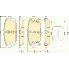 6134629 GIRLING Комплект тормозных колодок, дисковый тормоз