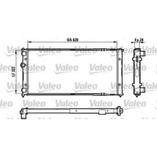 731728 VALEO Радиатор, охлаждение двигателя