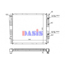 220900N AKS DASIS Радиатор, охлаждение двигателя