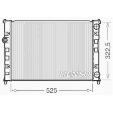 DRM26008 DENSO Радиатор, охлаждение двигателя