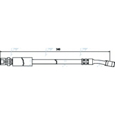 HOS3353 APEC Тормозной шланг