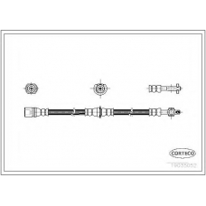 19035052 CORTECO Тормозной шланг
