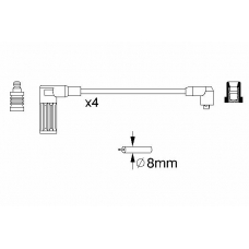 0 986 357 096 BOSCH Комплект проводов зажигания