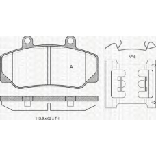 8110 27935 TRIDON Brake pads - front