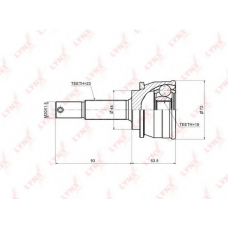 CO-5759 LYNX Co-5759 шрус наружный nissan micra 1.0-1.2 >92