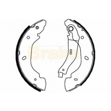 SH2553 BRAKE ENGINEERING Комплект тормозных колодок