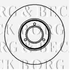 BBD4505 BORG & BECK Тормозной диск