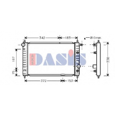 510180N AKS DASIS Радиатор, охлаждение двигателя