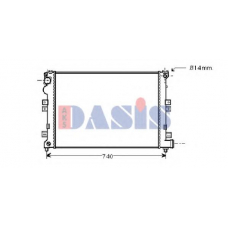 160021N AKS DASIS Радиатор, охлаждение двигателя