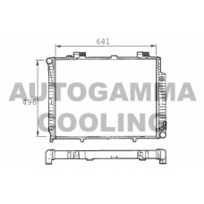 101380 AUTOGAMMA Радиатор, охлаждение двигателя