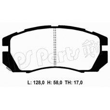 IBD-1708 IPS Parts Комплект тормозных колодок, дисковый тормоз