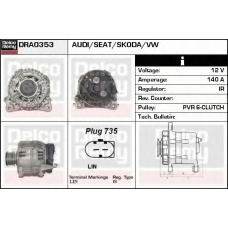 DRA0353 DELCO REMY Генератор