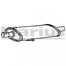 FT272L KLARIUS Средний глушитель выхлопных газов