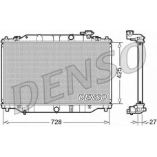 DRM44040 DENSO Радиатор, охлаждение двигателя