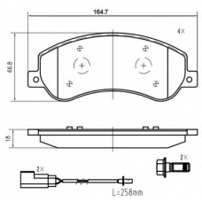 K425700 Vema Комплект тормозных колодок, дисковый тормоз