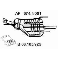 674.4.001 EBERSPACHER Глушитель выхлопных газов конечный