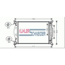 5000571 KUHLER SCHNEIDER Радиатор, охлаждение двигател